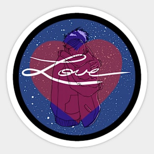 astronomical love Sticker